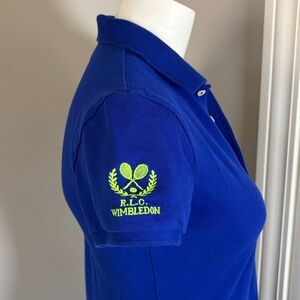 Polo Ralph Lauren RLC Wimbledon Dress Stretch Mesh Blue Official Outfitter Sz M